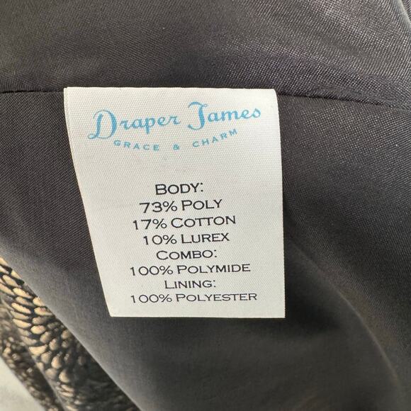 Draper James for Net-a-Porter Kara Dress 14 Gold Black Pleated Cocktail (NWT!) - Picture 14 of 15